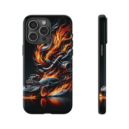 Flaming Turbos iPhone Tough Cases
